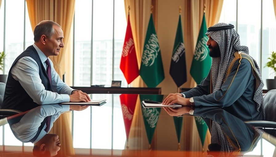 Diplomatic meeting between Russia and Saudi Arabia discussing visa-free travel.
