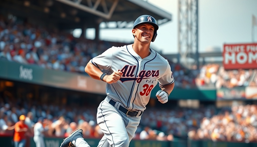 Byron Buxton in All-Star Game action in Georgia, celebrating.