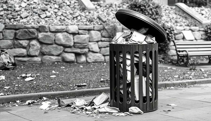 Historical black and white photo of litter in Duluth park, highlighting curfew history.