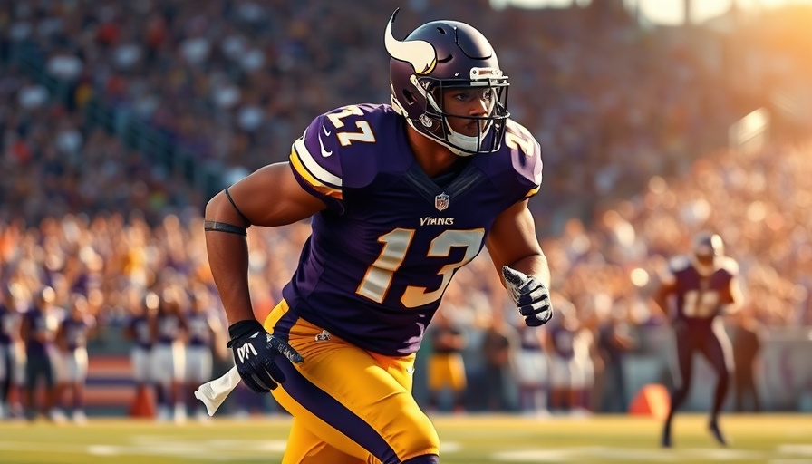 Minnesota Vikings player in action during a game