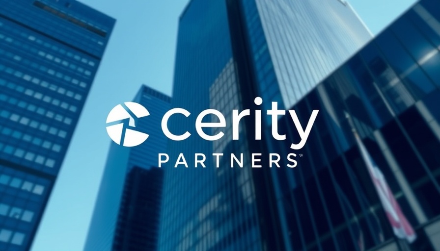 Cerity Partners Wealth Management logo with skyscraper backdrop.