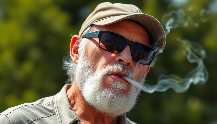 Man smoking outdoors illustrating selective law enforcement consequences.