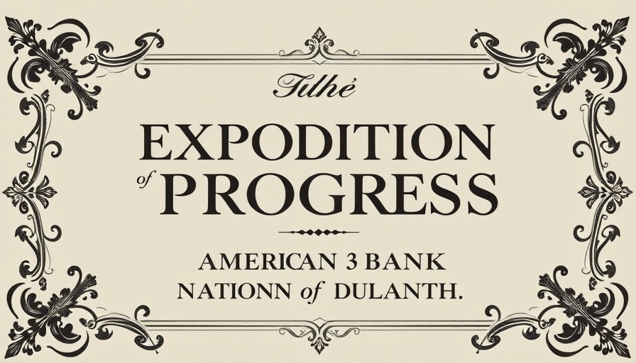 Vintage ad promoting Exposition of Progress Duluth by American Exchange National Bank.