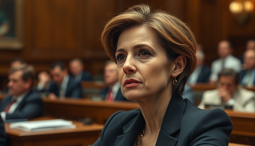 Senator Nicole Mitchell attentive in court during burglary conviction hearing.