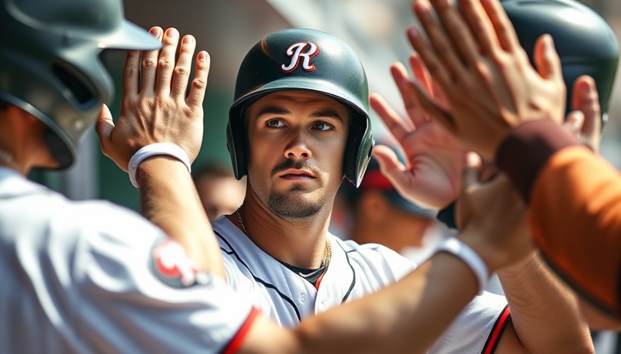 Baseball player celebrates acquisition by Mariners in trade.
