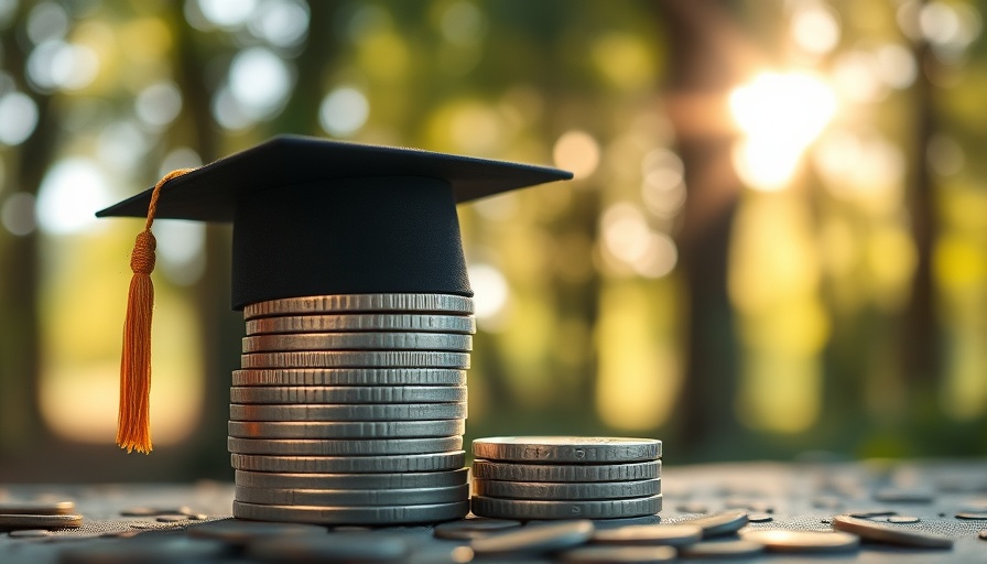 Graduation cap on coins symbolizing best private student loans for fall 2025.