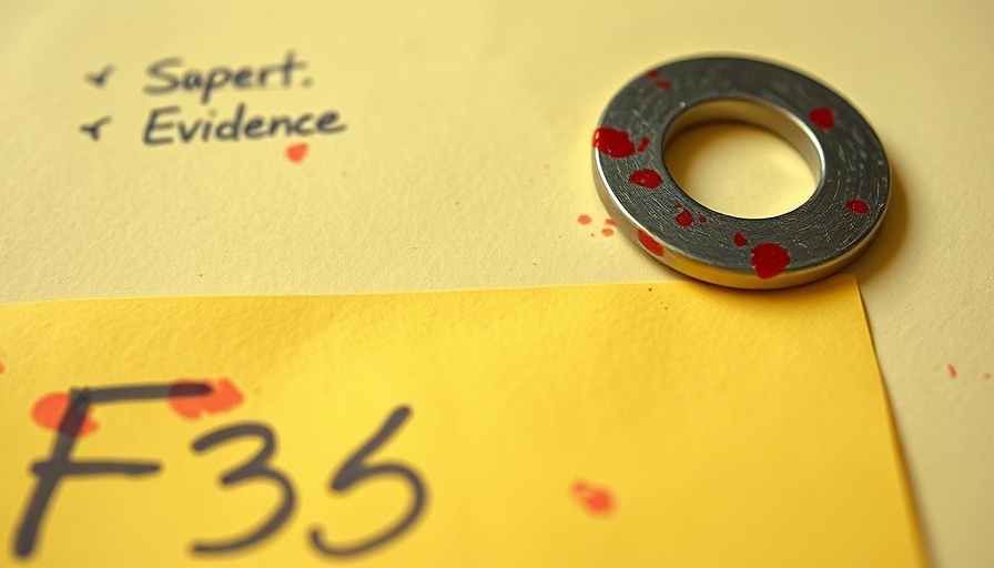 Metallic washer evidence in nurse's murder mystery.