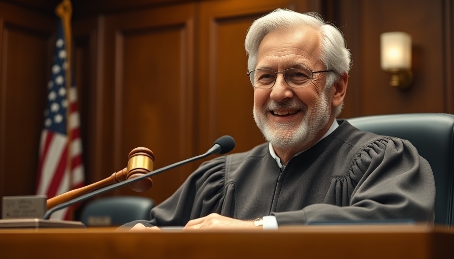 Judge Frank Caprio's compassion in court, smiling at the desk