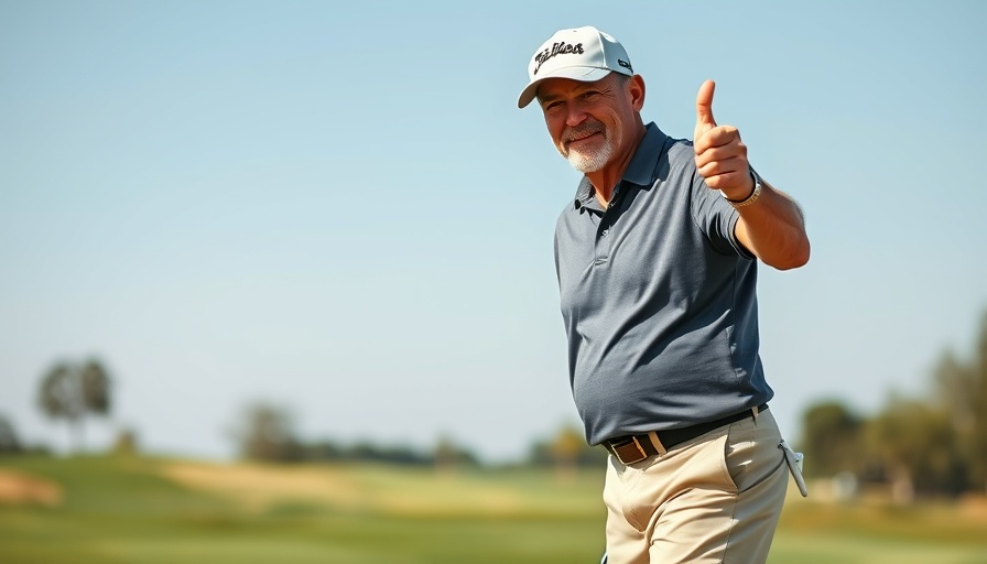 Golfer gives thumbs up on course, Ryder Cup playing captain decision.
