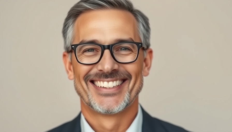 Executive portrait of a smiling man in business attire.