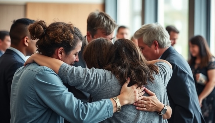 Emotional scene of comfort and support in Kilmar Abrego Garcia deportation case.