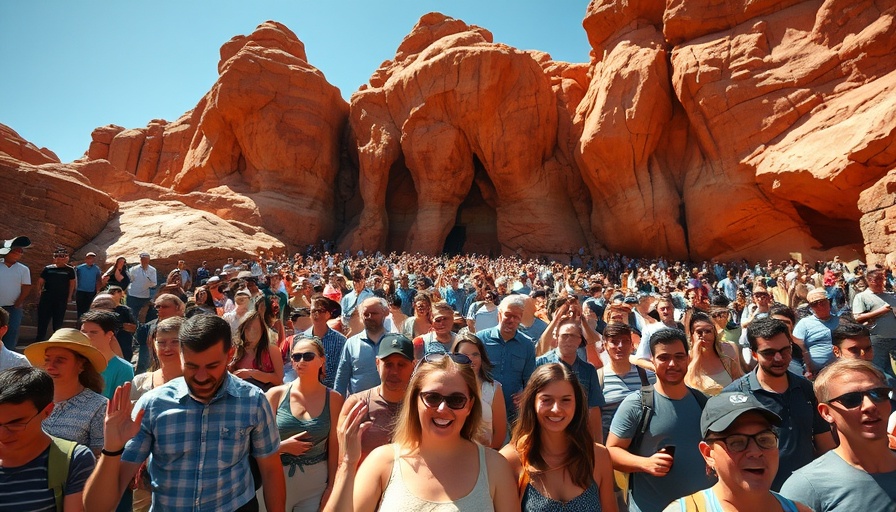 Crowd entering Red Rocks Amphitheatre, concert tips.