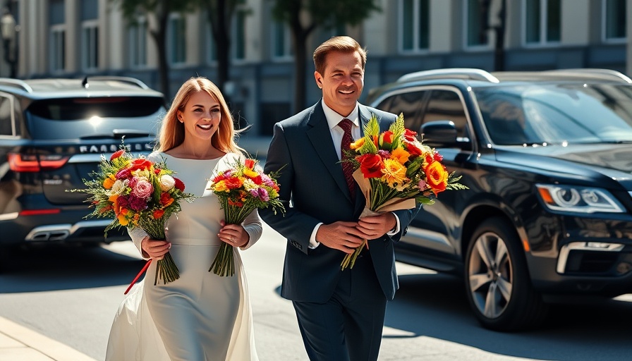 JD Vance Minneapolis hospital visit; two people with flowers.