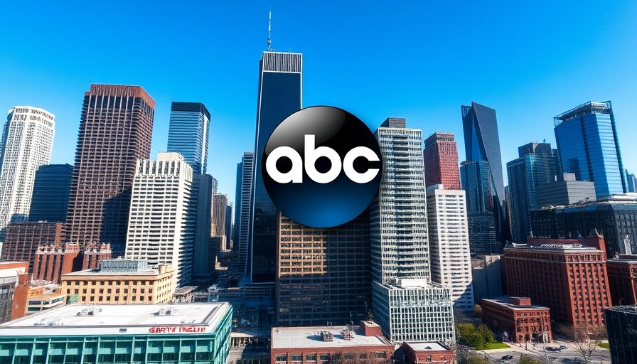ABC Eyewitness News logo with cityscape background for E. Jean Carroll defamation judgment against Trump coverage.