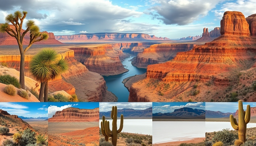 Collage of the best national parks to visit in November.