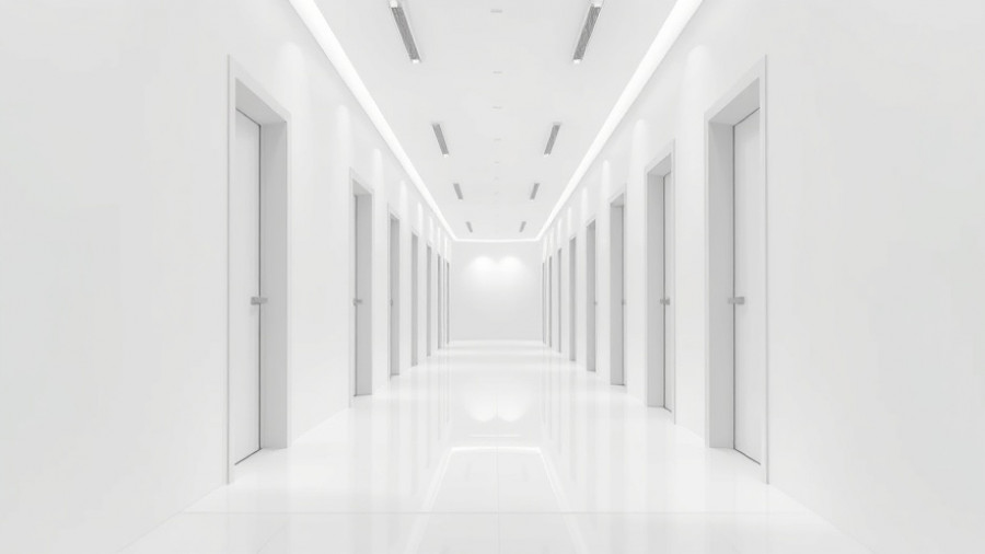 Modern interior trends hallway with minimalist design.