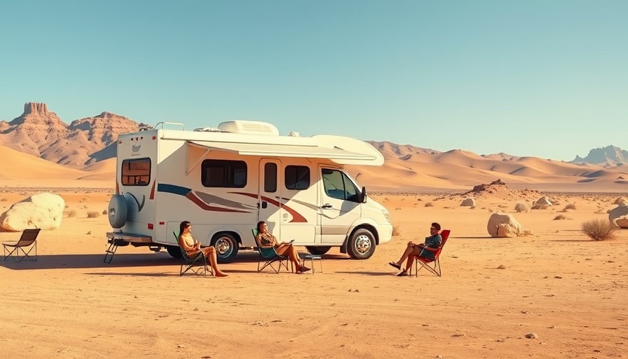 Salton Sea RV experiences in a sunny desert setting.