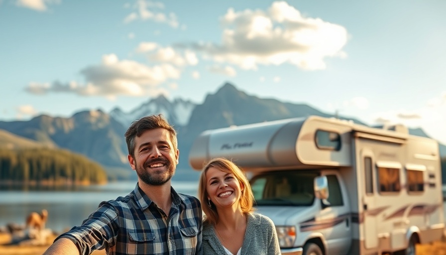 Couple's scenic RV living experience by the lake