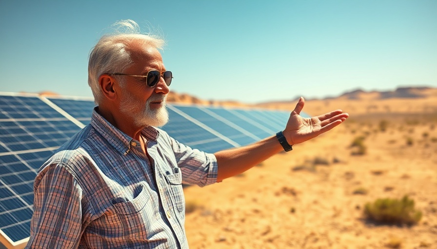 Man demonstrating solar panels for boondocking off the grid.