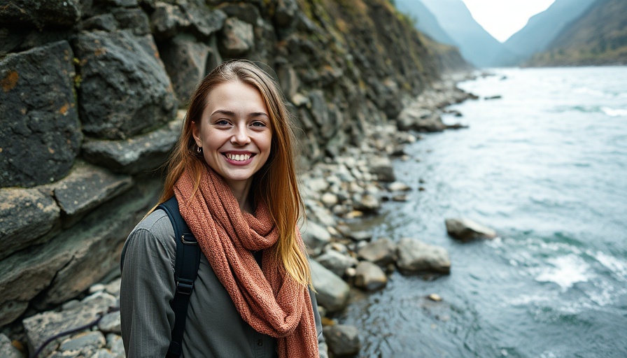 Exploring the Rio Grande Rift with a smiling woman by the river.