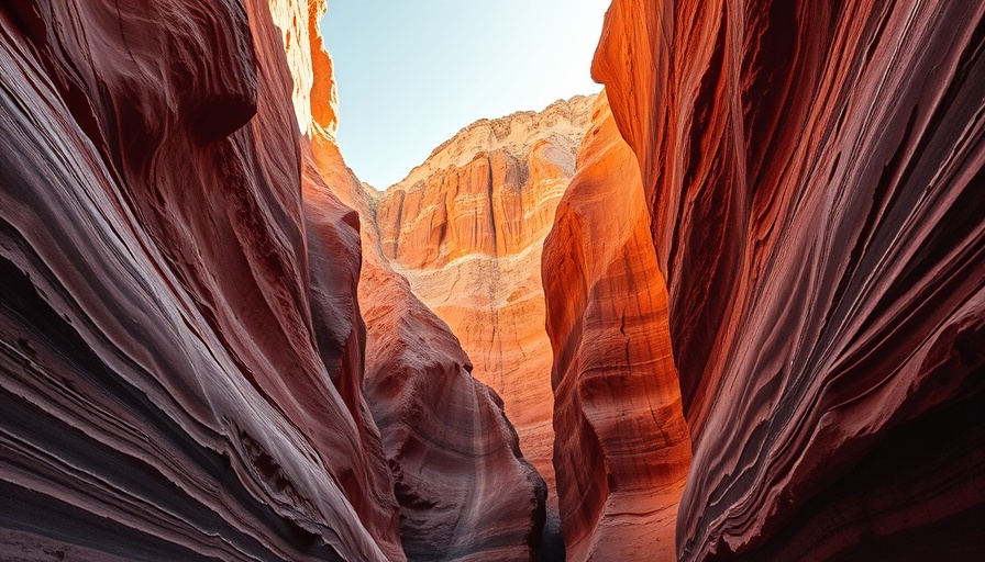 Stunning red rock canyon walls in Grand Staircase Escalante.
