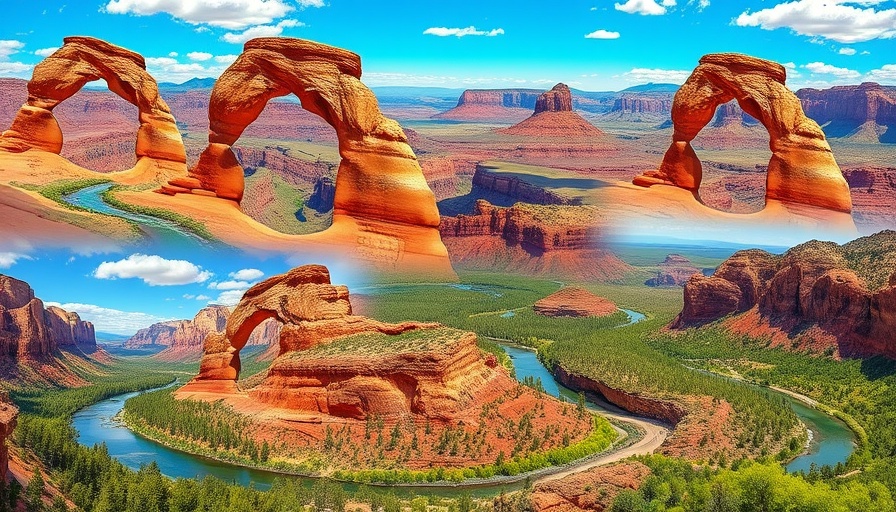 Best National Parks to Visit in April collage with diverse landscapes.
