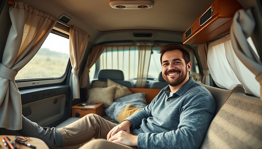 Living rent-free in your car: cozy setup with organized interior.