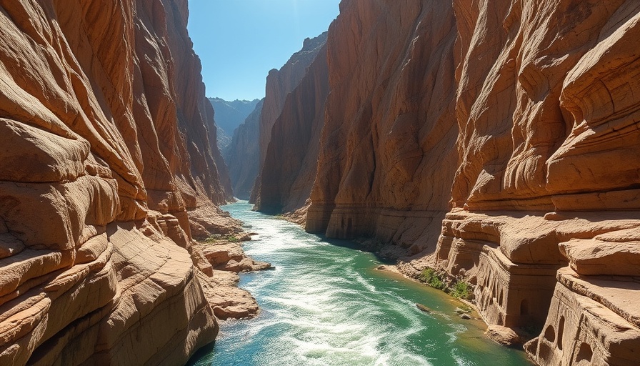 Scenic canyon river view highlighting things to do in Utah's national parks.
