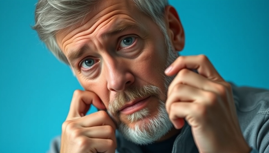Pensive man considers social media post on how to value a small business.