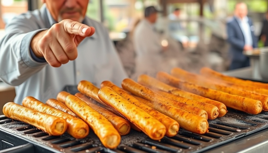 Affordable RV cooking solutions showcasing crispy breadsticks on a griddle.