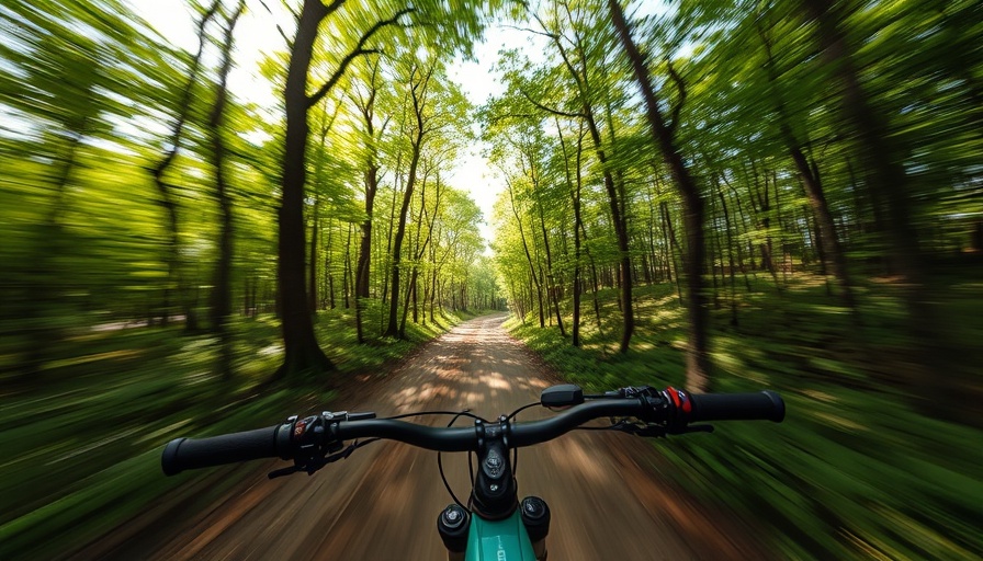 POV mountain bike ride through Oregon forest trails