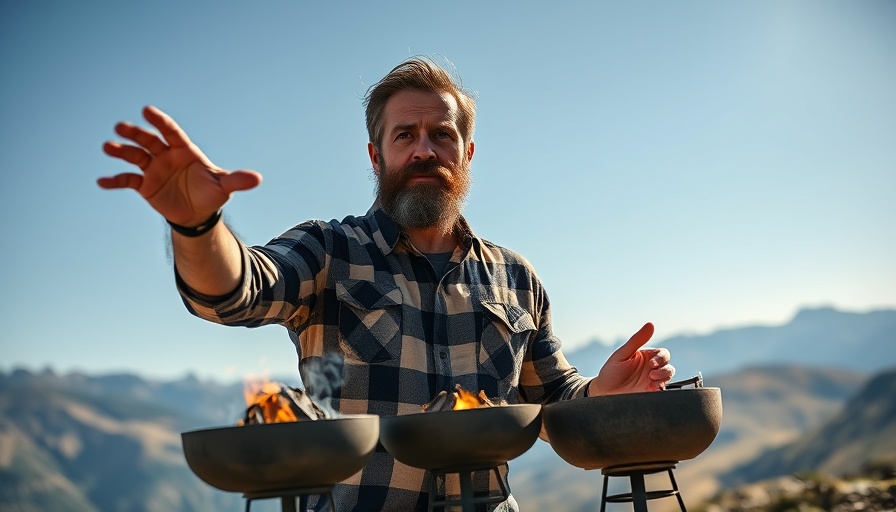 Smokeless fire pit comparison in a scenic mountain setting