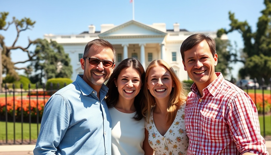 Family Adventures at the White House: Smiling group outside iconic landmark