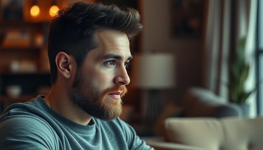 Bearded man giving insights indoors; pressure washing business tips
