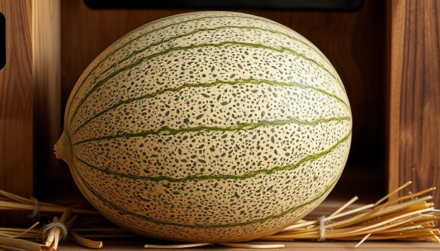 Fresh ripe cantaloupe sliced, vivid orange flesh visible, fast-growing melons.