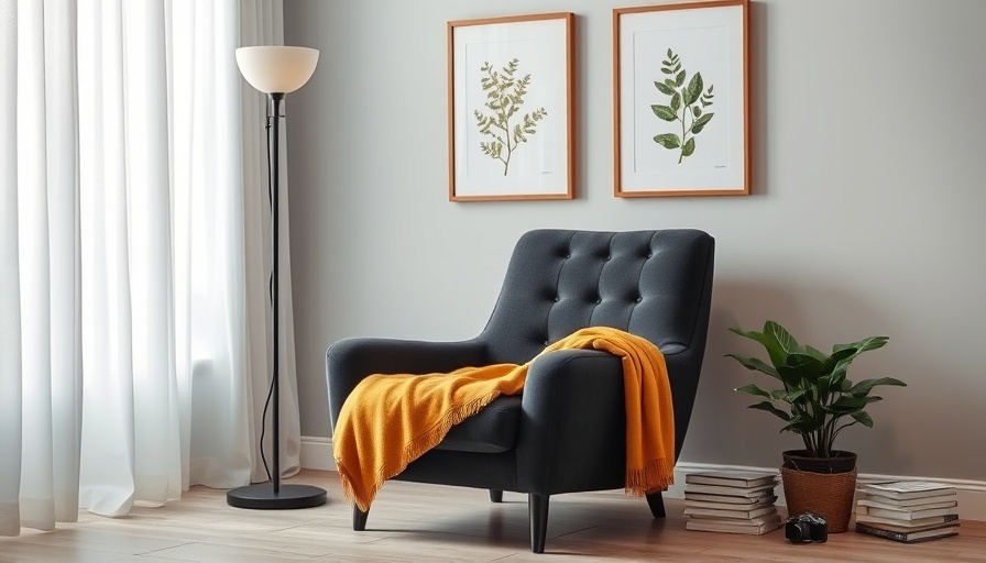Cozy reading nook essentials with plush chair and warm accents.