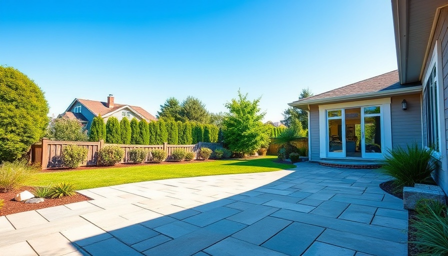 Backyard makeover ideas: Modern patio installation with paving stones