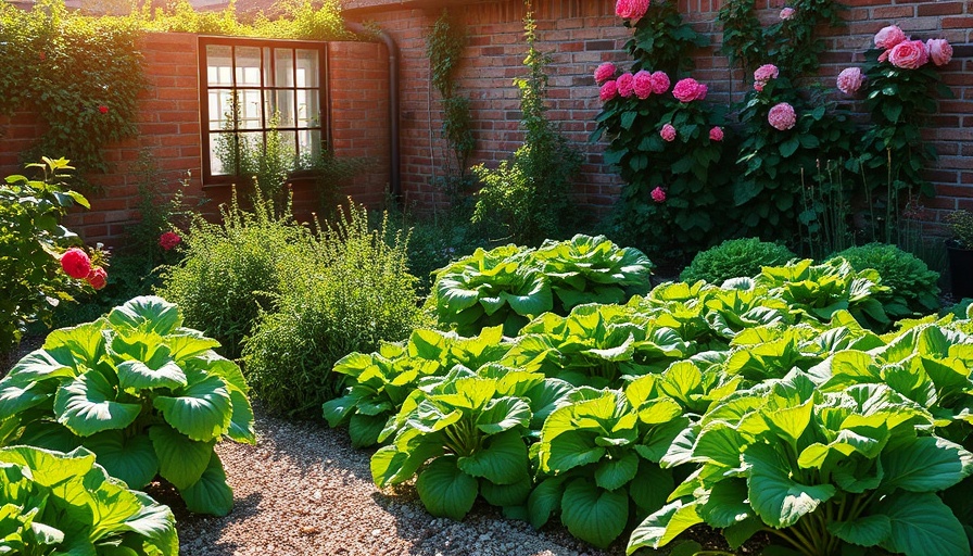 Vibrant garden scene with crops, perfect for summer solstice planting.