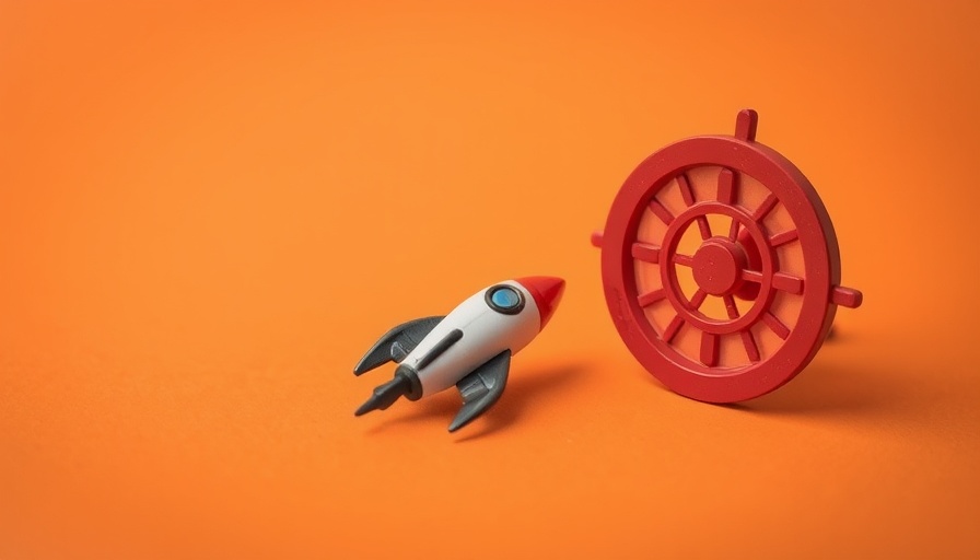 Toy rocket and target on orange surface.