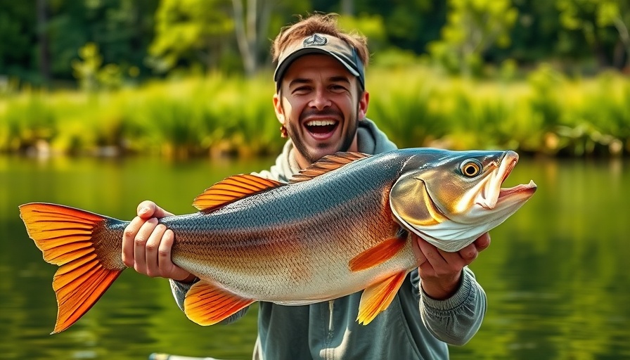 Epic Fishing Day Ends With a Surprise Catch: smiling man with fish on a boat.