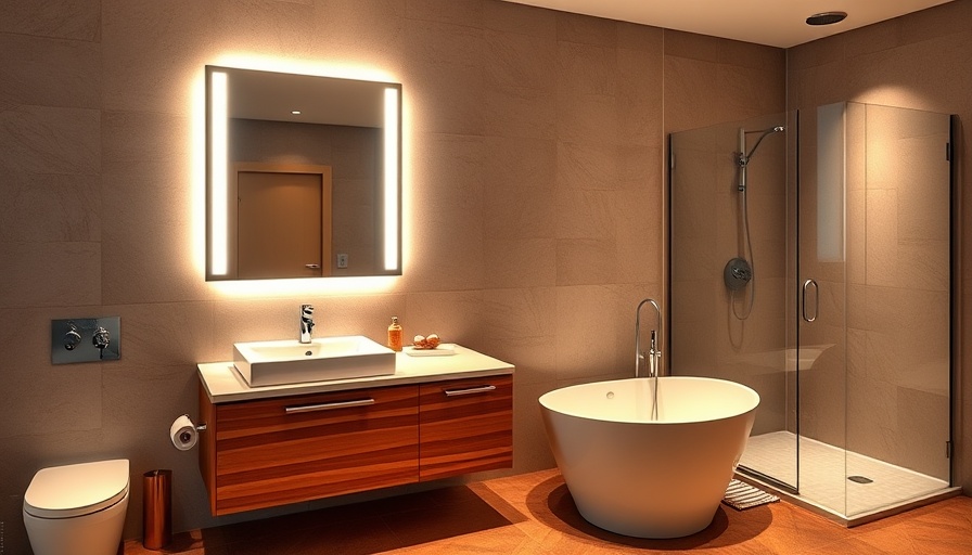 Modern bathroom vanity ideas with dual sinks and soft lighting