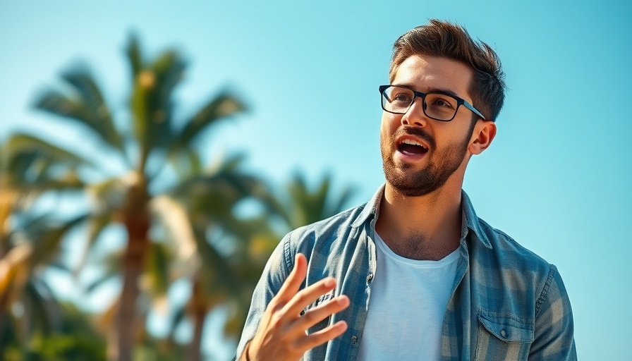 Man discussing pressure washing business tips outdoors.
