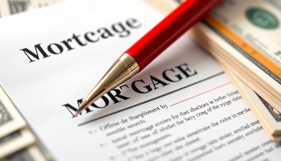 Smart mortgage planning for home renovation with a mortgage document and pen.
