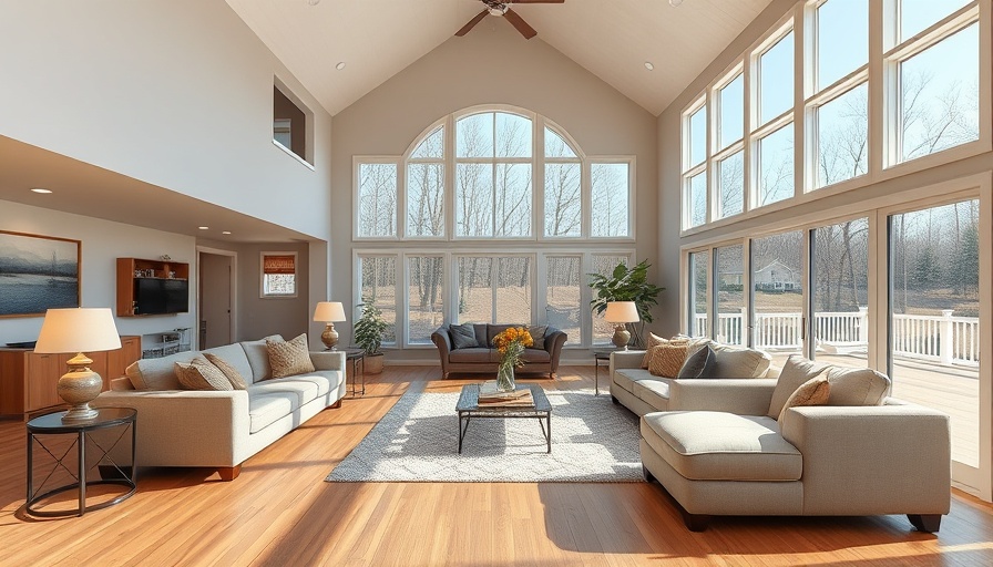 Elegant Tampa living room remodel with vaulted ceilings.