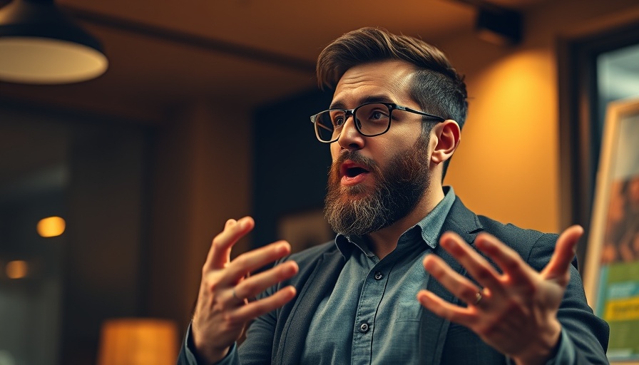 Bearded man passionately discussing pressure washing business tips.