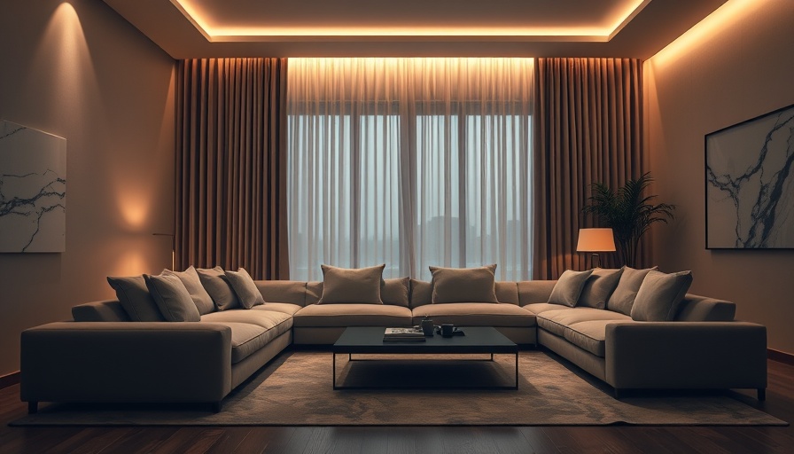 Modern interior trends in elegant living room with ambient lighting.