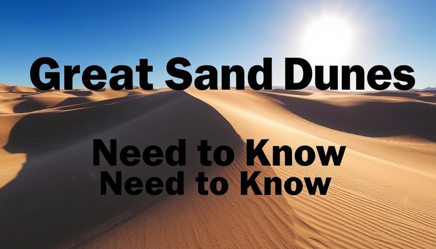 Great Sand Dunes National Park with dune textures and bright sky.