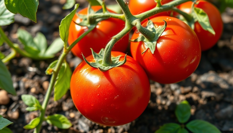 vibrant tomatoes thriving in hot and humid garden, tips for growing