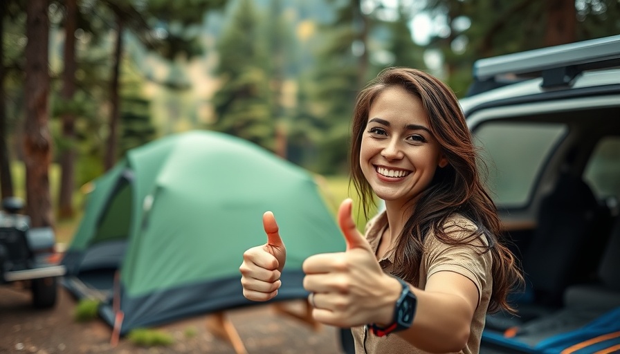 Waterton Lakes National Park RV Adventure with happy camper