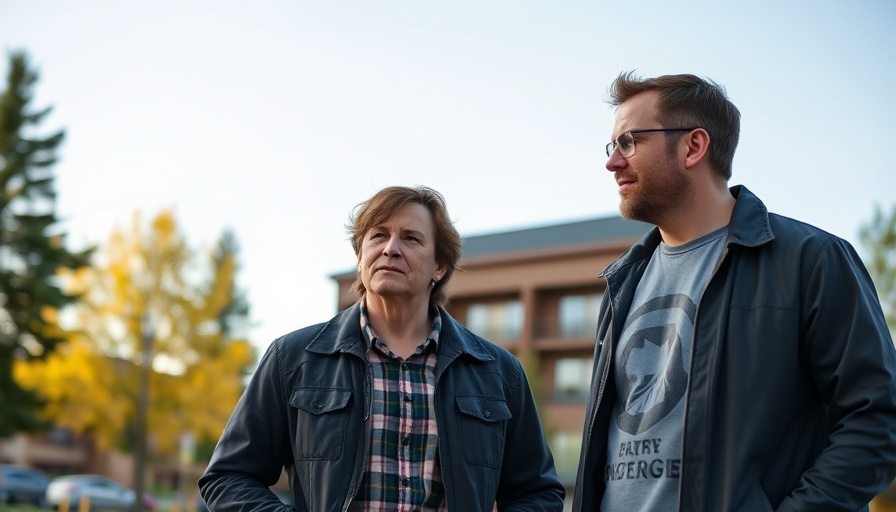 Two people discussing Yellowstone mistake outdoors.